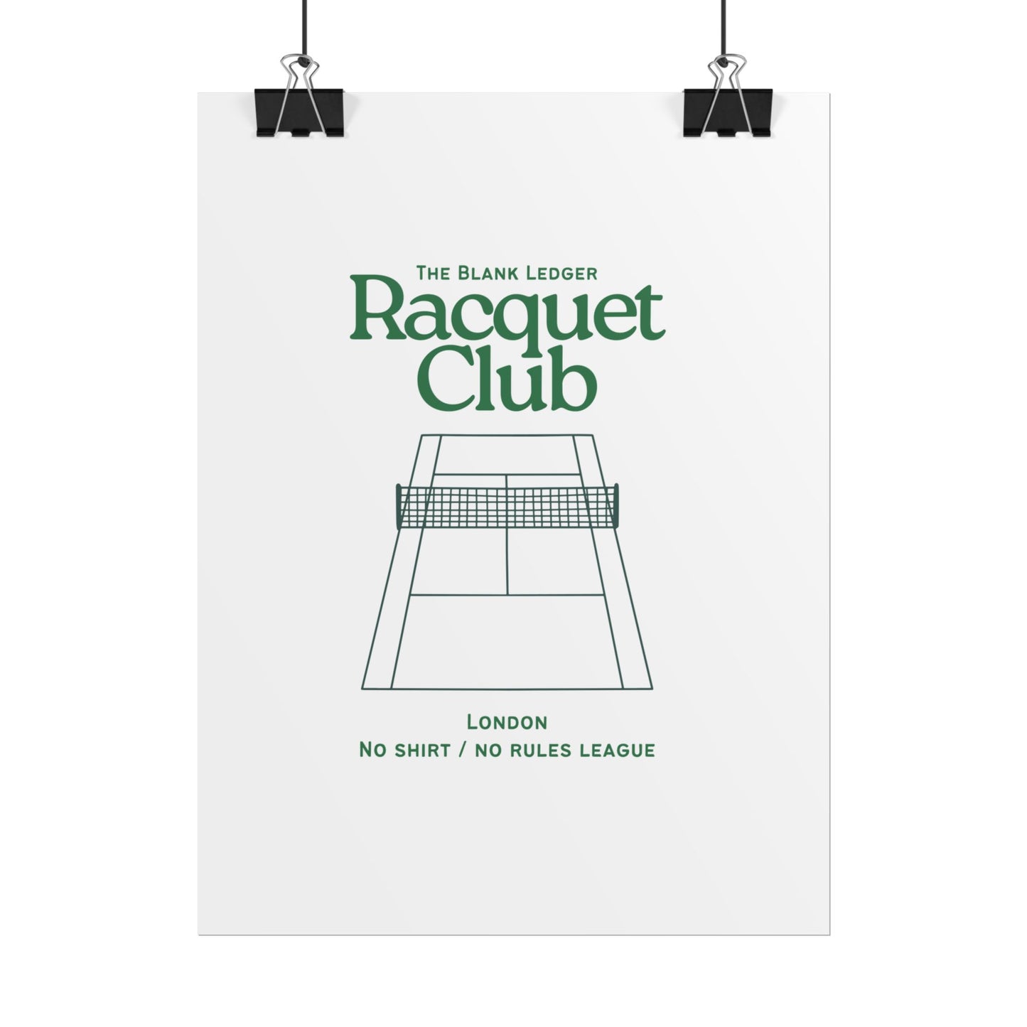 BL Raquet Club - Print