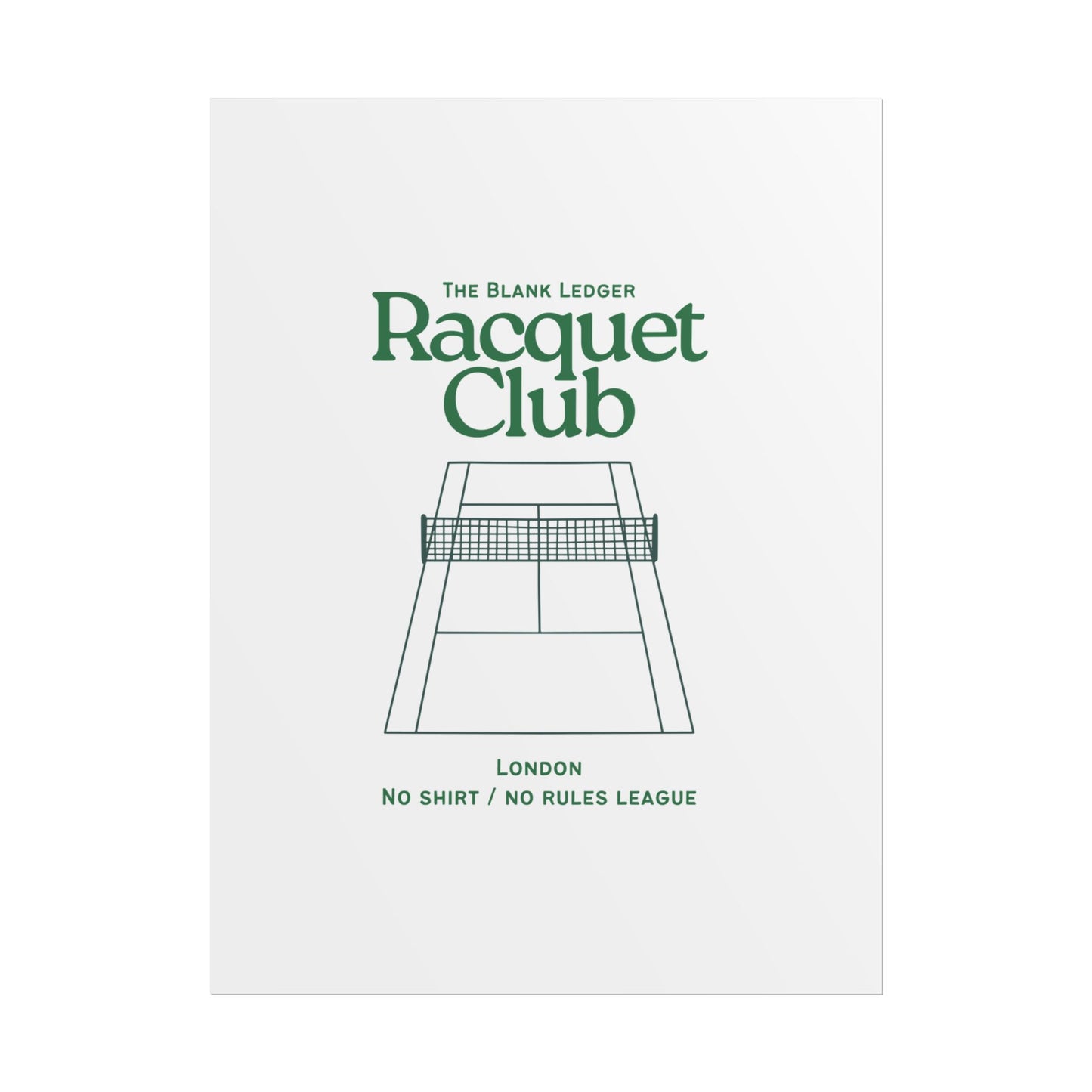 BL Raquet Club - Print