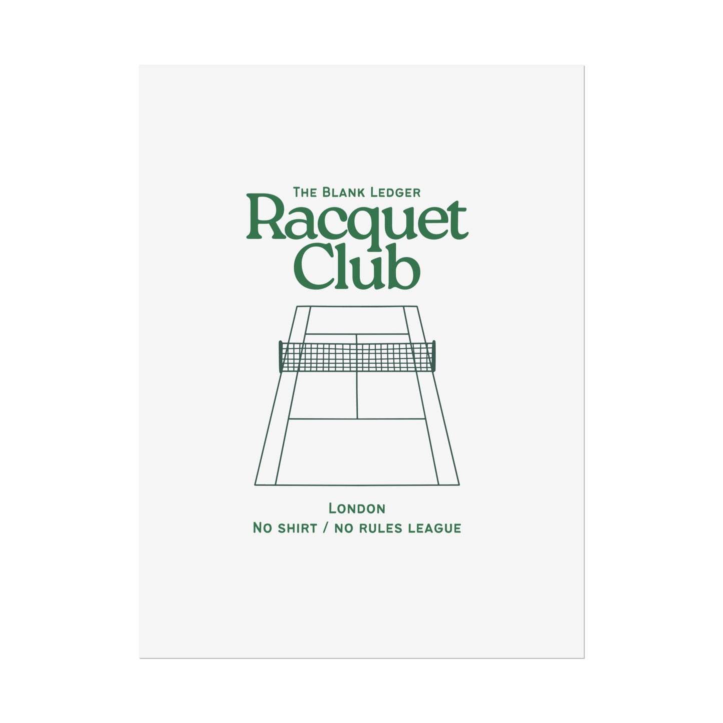 BL Raquet Club - Print